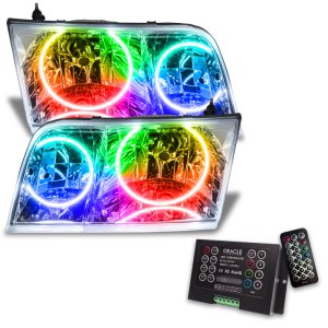 Ford Crown Victoria Headlight Assembly - ORACLE Lighting - SMD Halogen ColorSHIFT 2.0 - Chrome - `98-`11